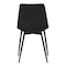 Armen Living Monte Contemporary Dining Chair in Black Faux Leather with Black Metal Legs LCMOCHBLACK - alternate 5